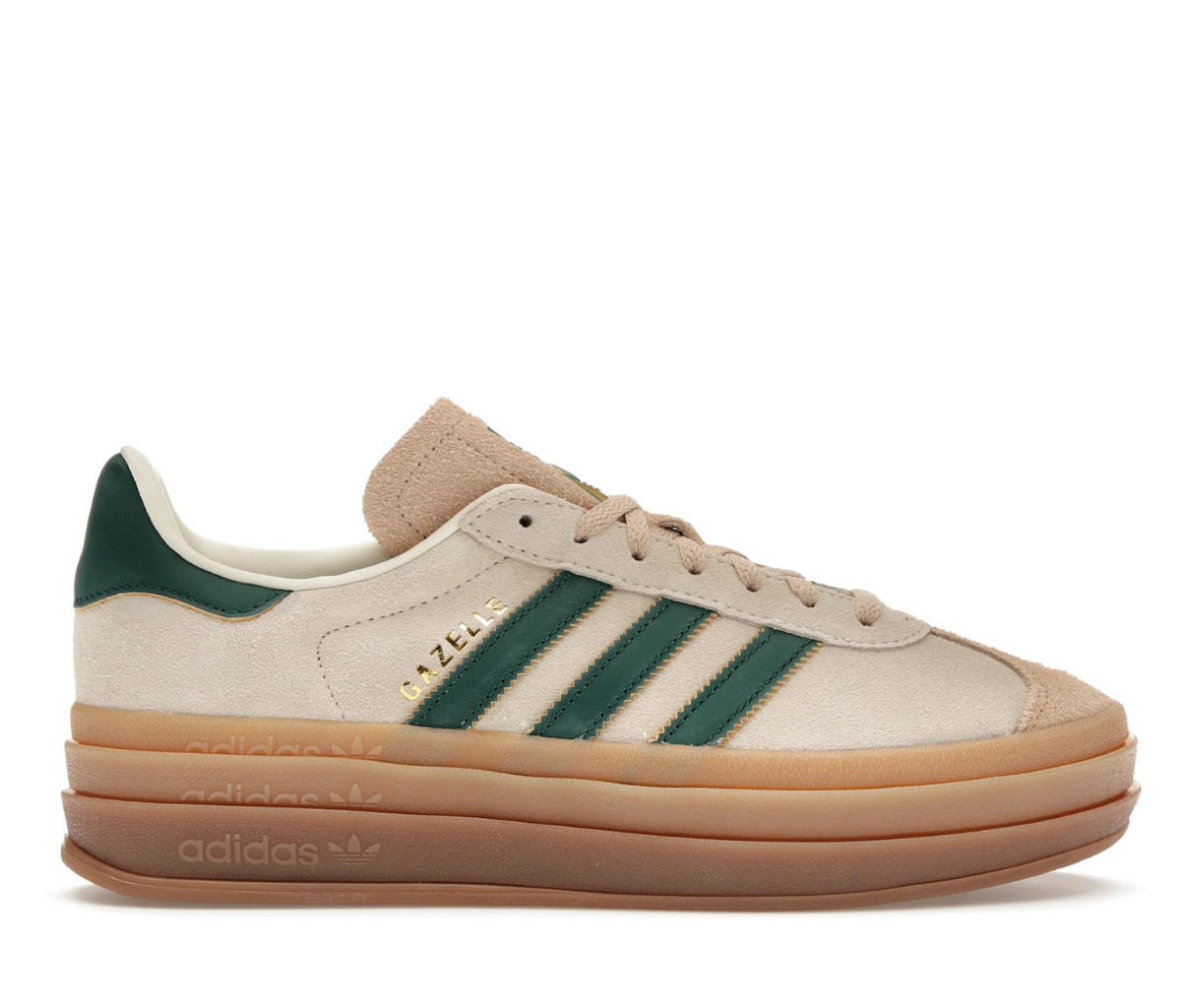 adidas Gazelle Bold Magic Beige Collegiate Green (Women's)