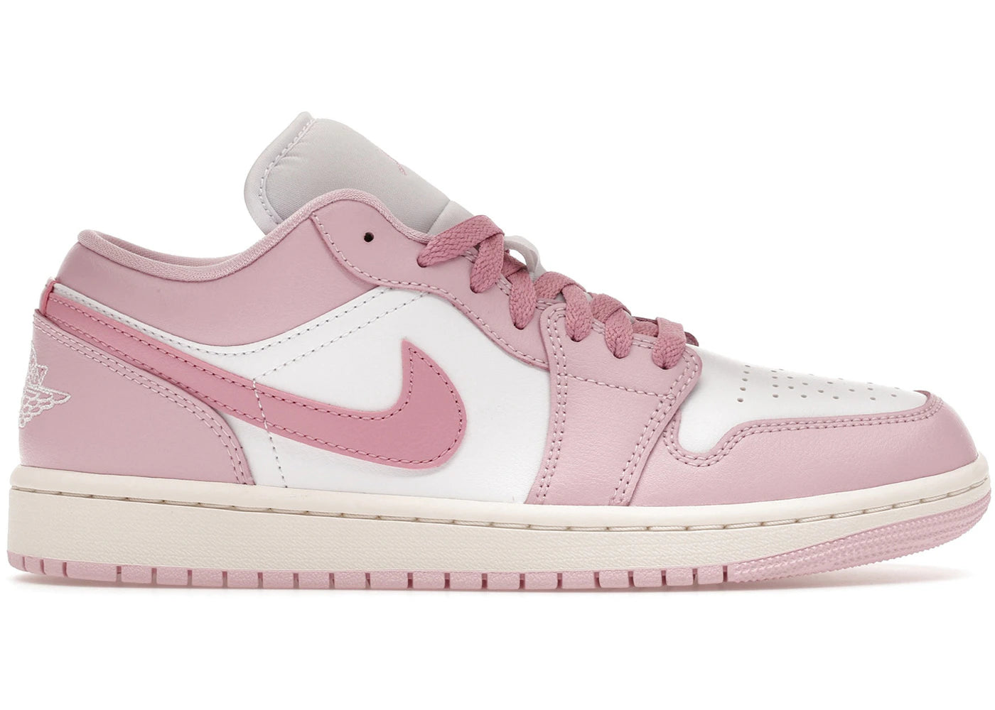 Jordan 1 Low Iced Carmine White (Women's)