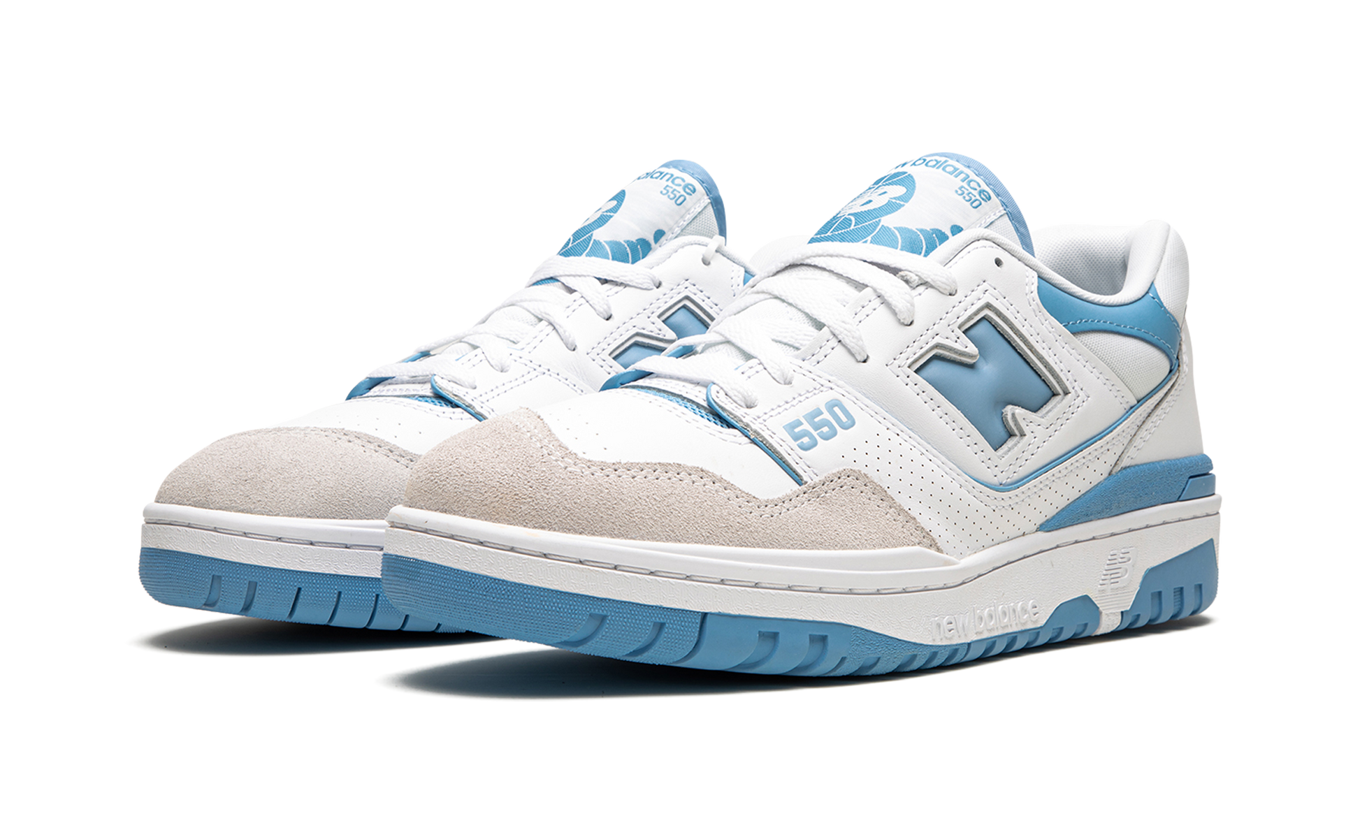 New Balance 550 White Blue Haze Rain Cloud