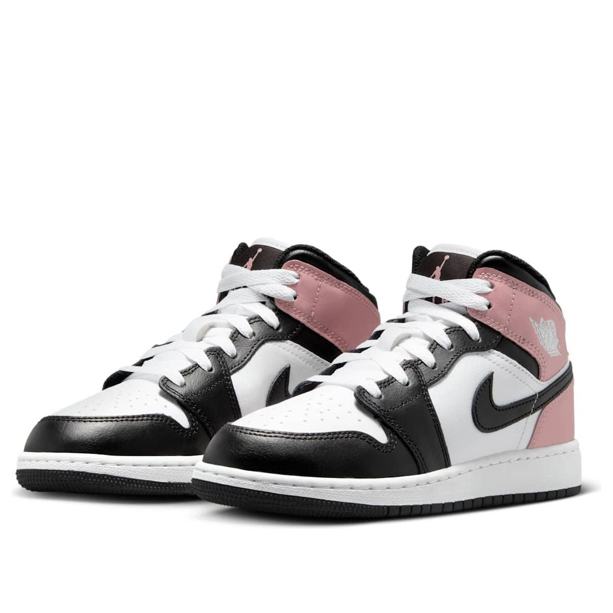 Jordan 1 Mid White Rust Pink Black (GS)