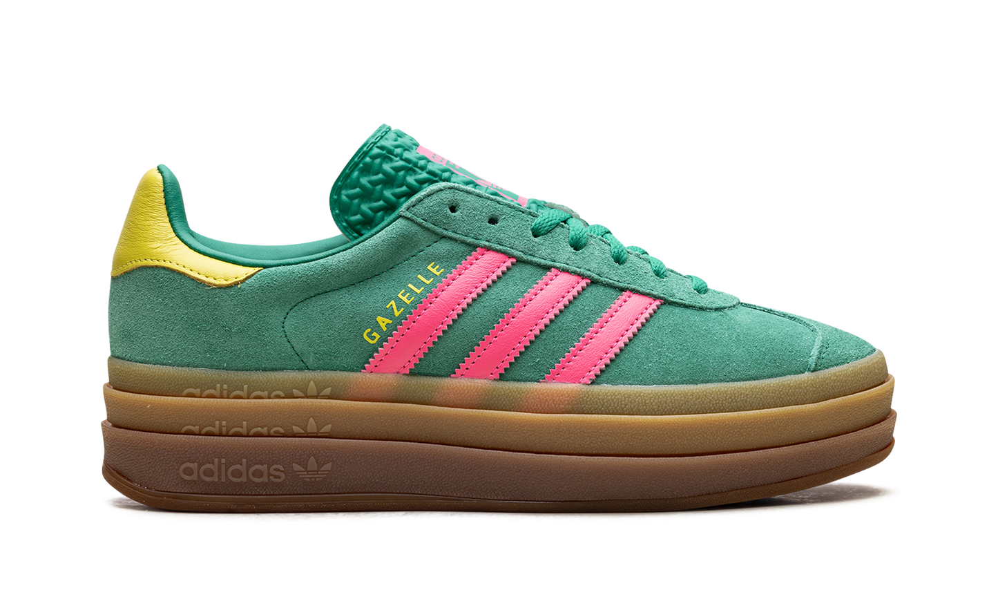 adidas Gazelle Bold Court Green Lucid Pink (Women's)