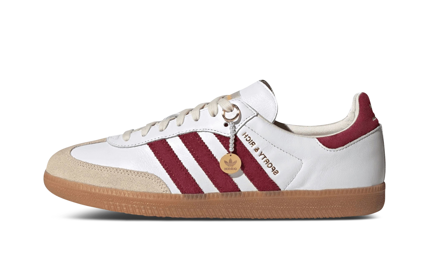 adidas Samba Sporty & Rich White Collegiate Burgundy