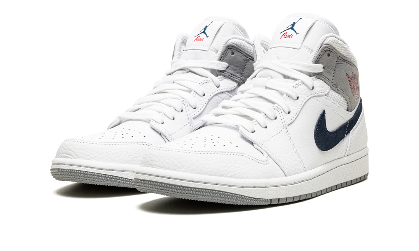 Jordan 1 Mid Paris White