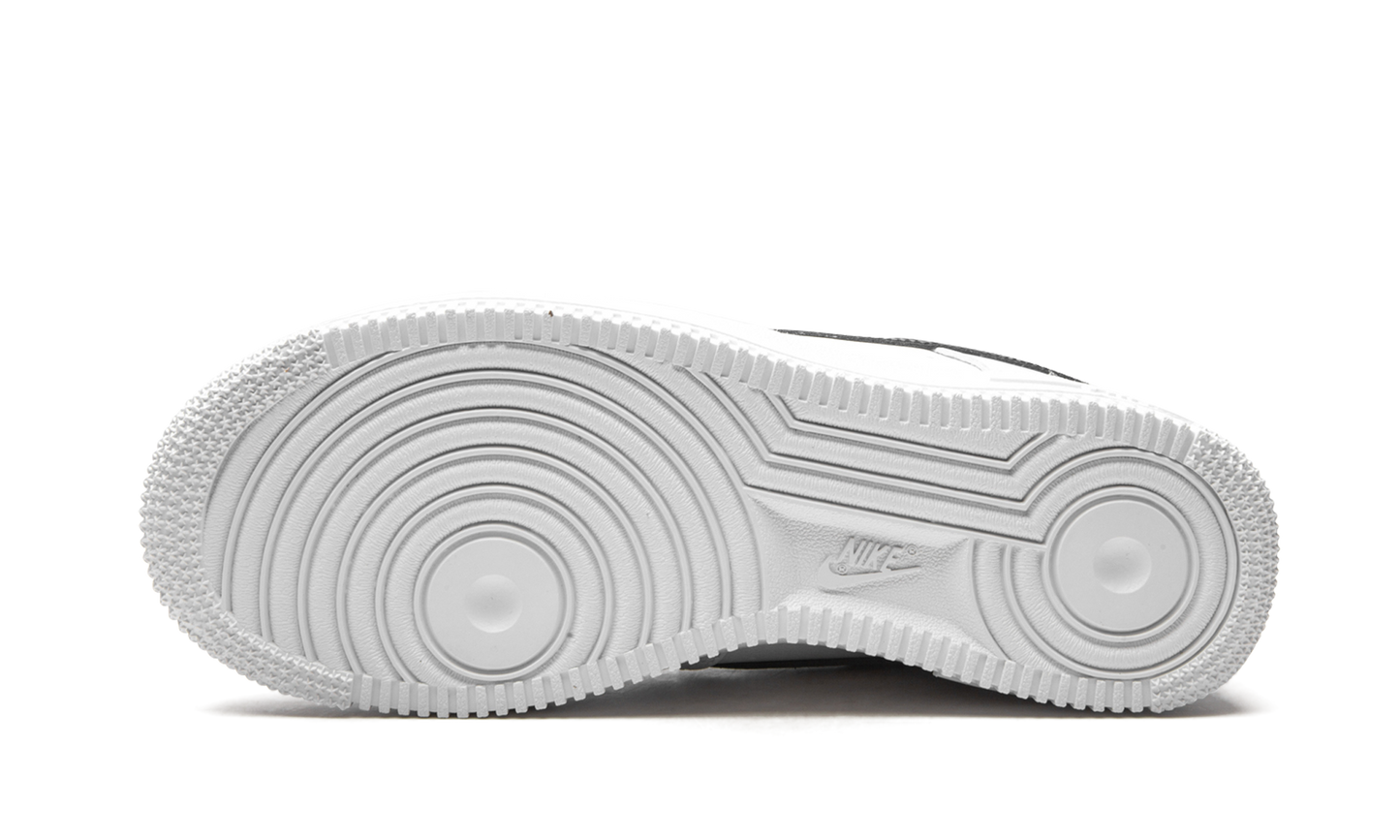 Nike Air Force 1 Low '07 Essential White Black Gold Mini Swoosh (Women's)