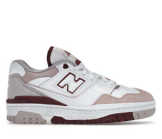 New Balance 550 White Scarlet (Women's)
