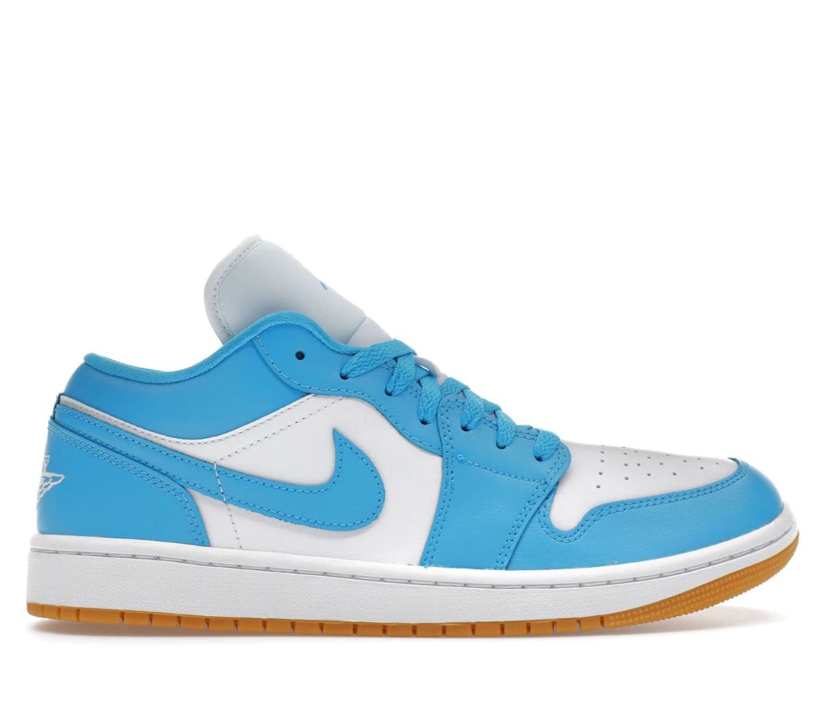 Jordan 1 Low White Gum Light Brown Dark Powder Blue (Women's)