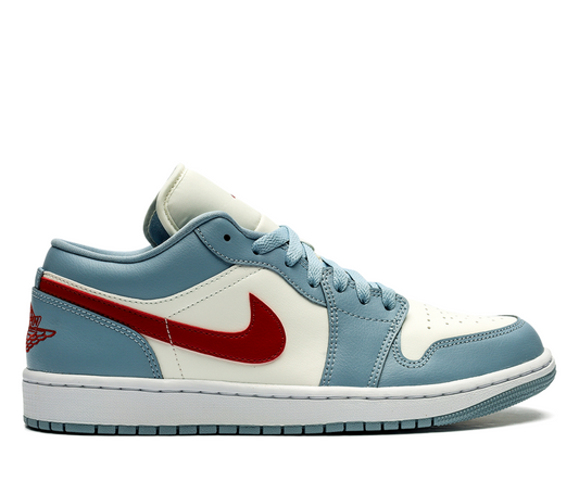 Jordan 1 Low Blue Whisper Dune Red (Women's)