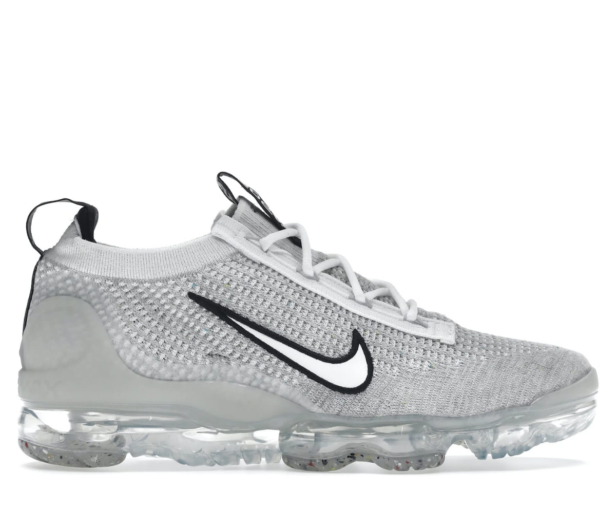 Nike Air VaporMax 2021 FK White Black Metallic Silver
