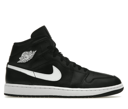 Jordan 1 Mid Black White (Women's)
