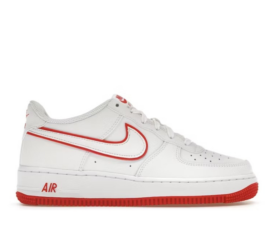 Nike Air Force 1 Low White Picante Red (GS)