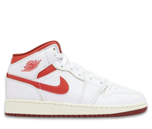 Jordan 1 Mid SE White Dune Red (GS)