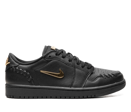 Jordan 1 Low Method of Make Black Metallic Gold (Women's)