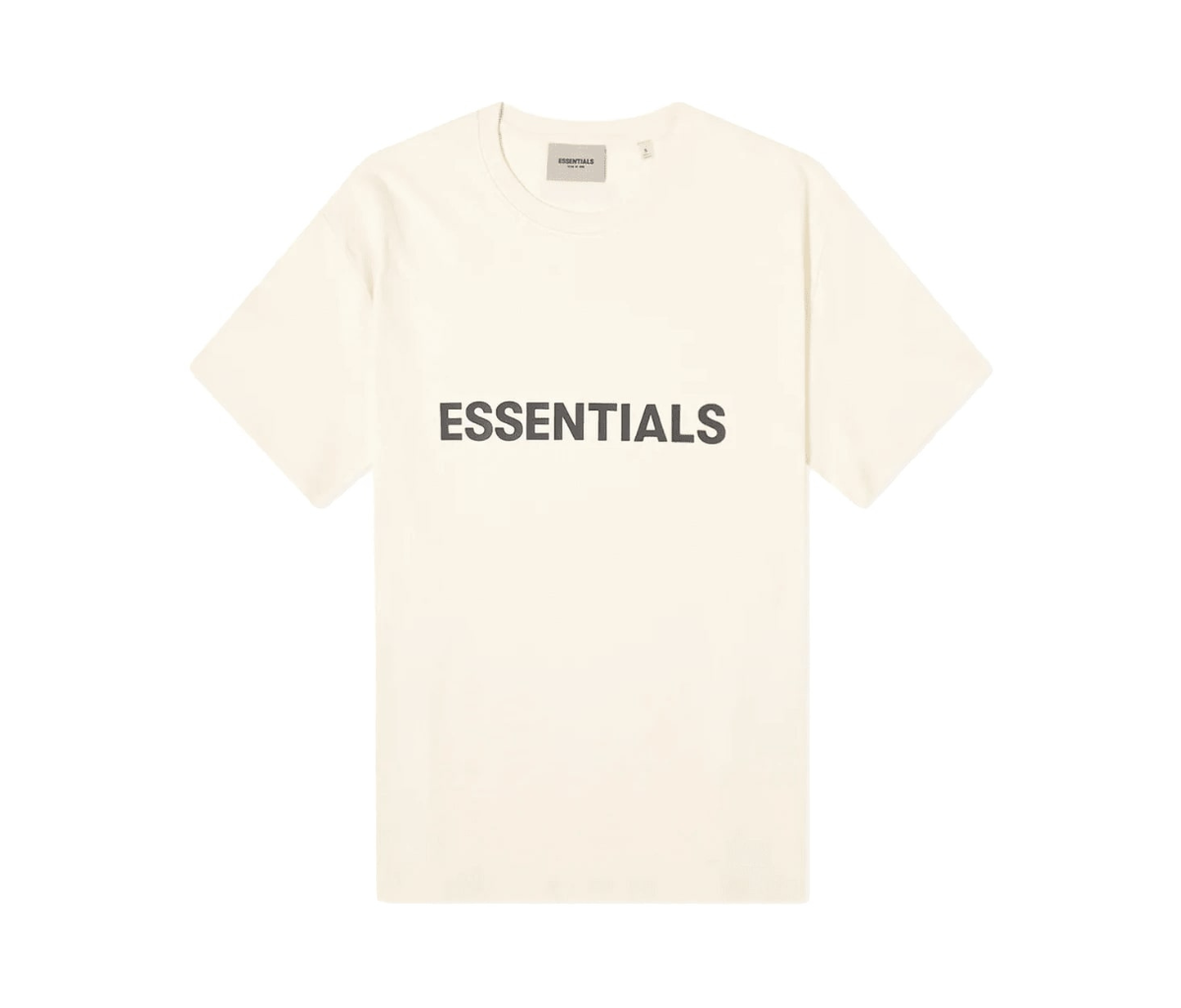Fear of God Essentials Boxy T-Shirt Applique Logo Butter Cream