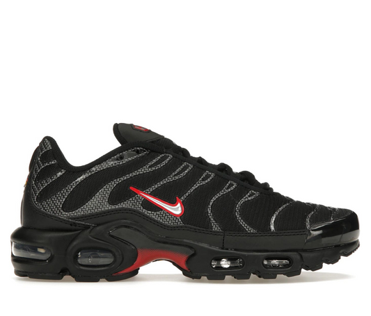 Nike Air Max Plus Black University Red Metallic Silver