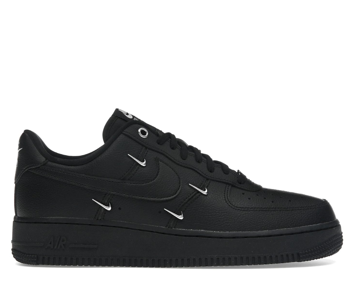 Nike Air Force 1 Low '07 LX Black Silver Mini Swoosh (Women's)