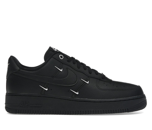 Nike Air Force 1 Low '07 LX Black Silver Mini Swoosh (Women's)