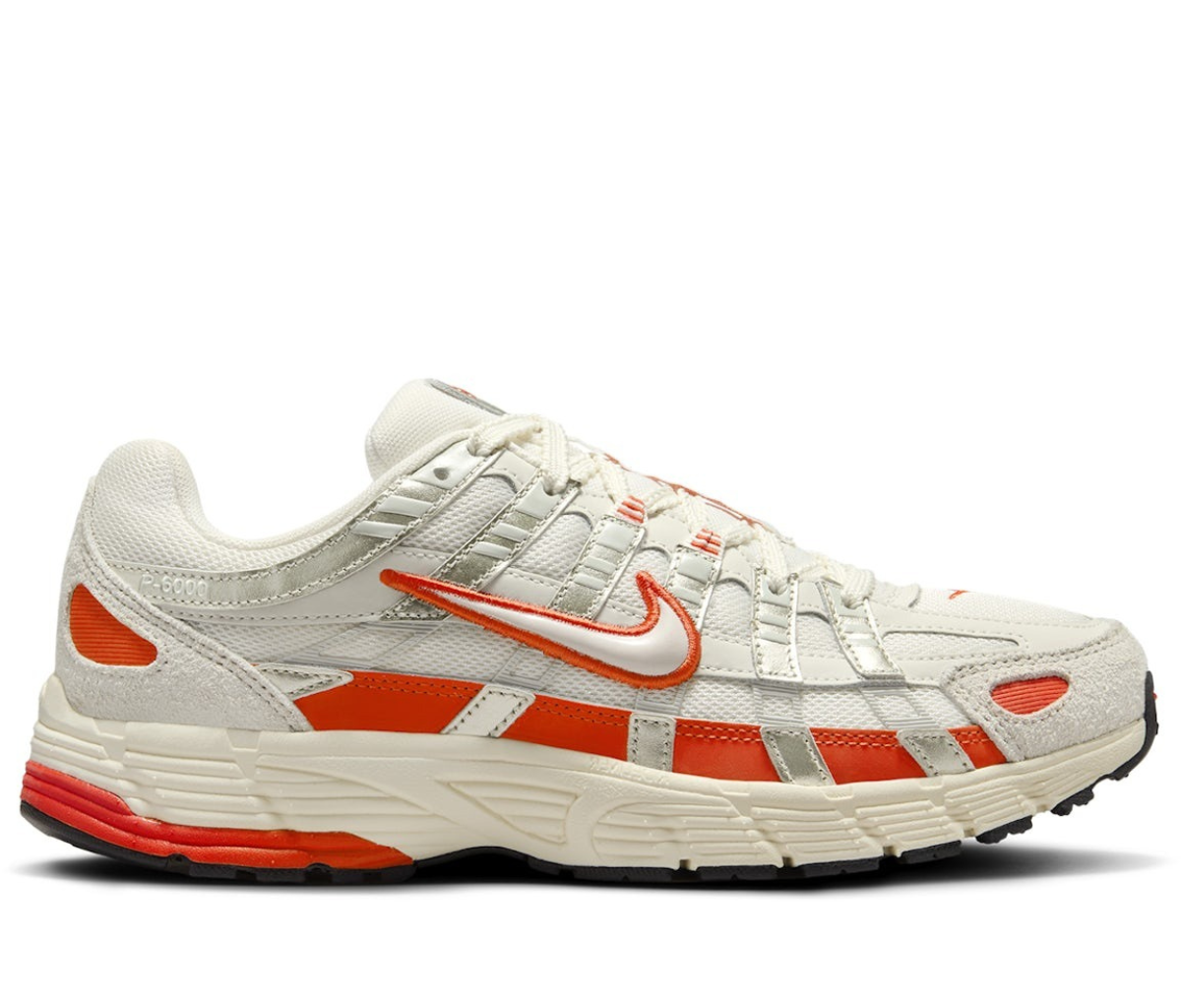 Nike P-6000 Sail Pale Ivory Light Bone Picante Red (Women's)