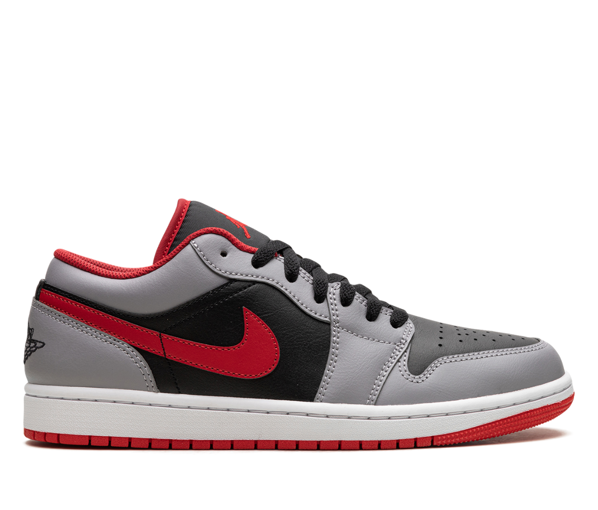 Jordan 1 Low Black Light Smoke Grey Gym Red