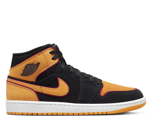 Jordan 1 Mid Fat Tongue Black Orange