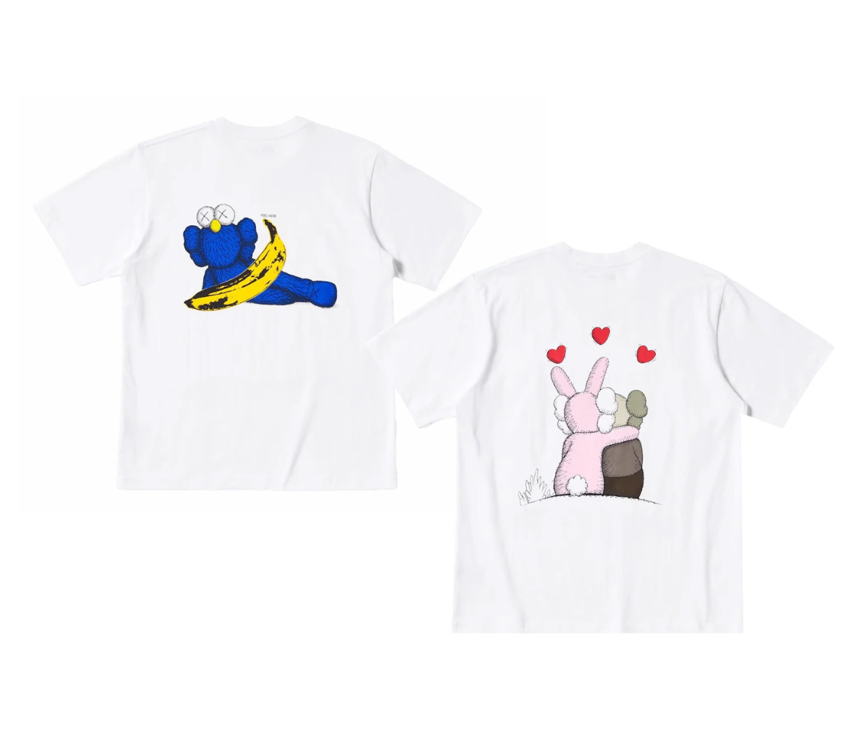 KAWS x Uniqlo Warhol UT Graphic 471321/476350 T-shirt Set White/White