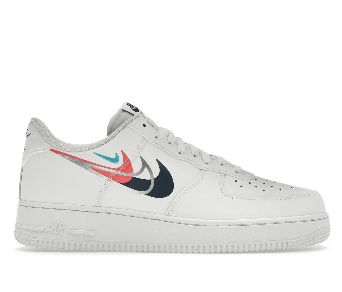 Nike Air Force 1 Low '07 Quadruple Swoosh White Navy Crimson