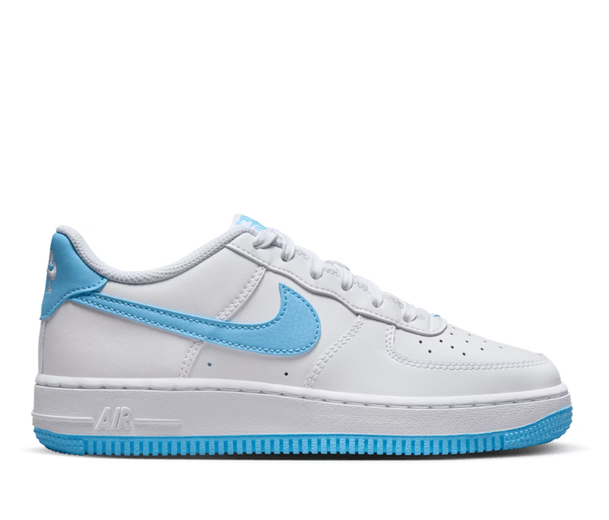 Nike Air Force 1 Low White Aquarius Blue (GS)