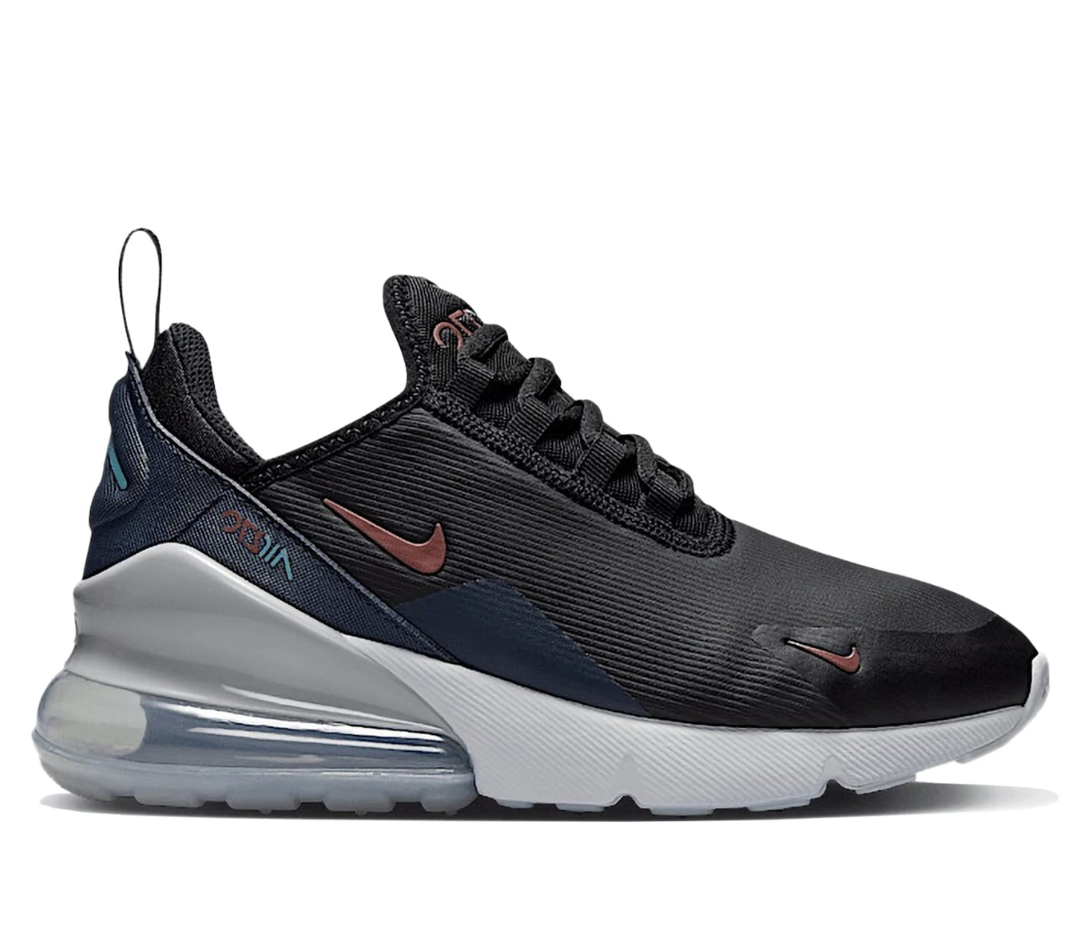 Nike Air Max 270 Black Thunder Blue Dark Pony (GS)