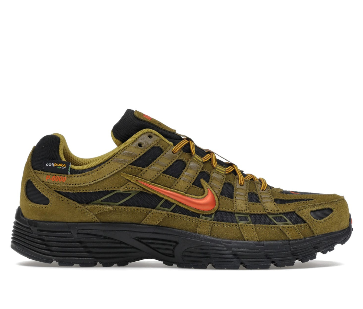 Nike P-6000 Premium Cordura Olive Flak Black Picante Red