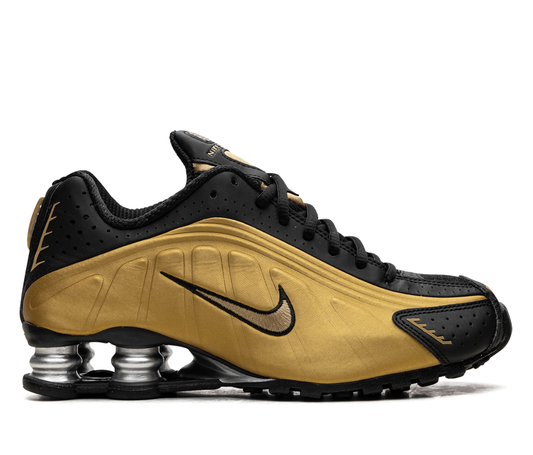 Nike Shox R4 Black Metallic Gold (Women's)