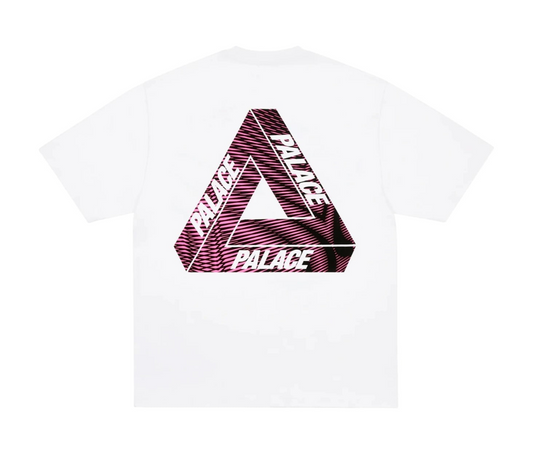 Palace Tri-Vex T-Shirt White/Pink