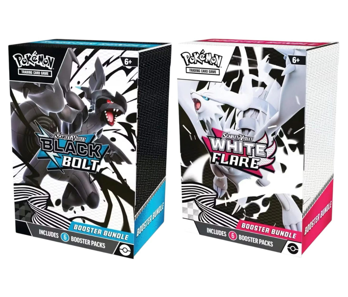 Pokemon Black Bolt & White Flare Booster Bundle 2025 Pokémon Scarlet & Violet