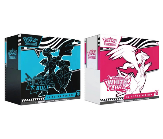 Pokemon Black Bolt & White Flare Elite Trainer Box 2025 Pokémon Scarlet & Violet