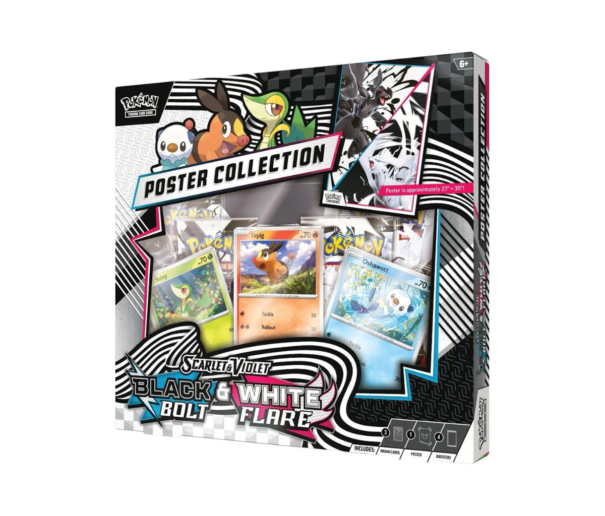 Pokémon TCG: Scarlet & Violet Black Bolt/White Flare Unova Poster Collection Box