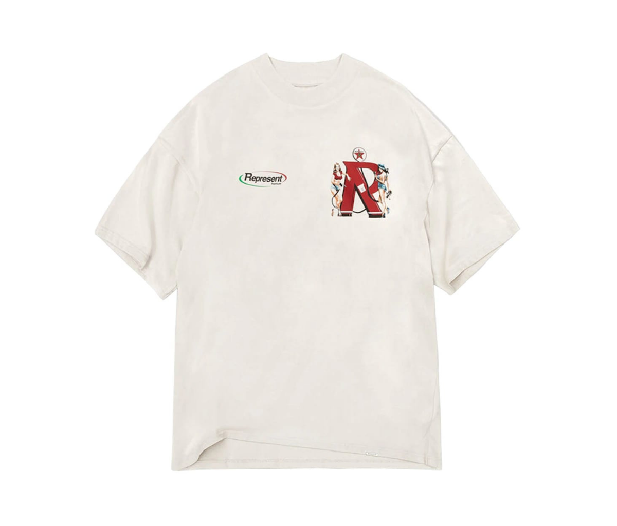 Represent Premium T-Shirt, Flat White