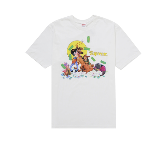 Supreme All Dogs Go To Heaven Tee White
