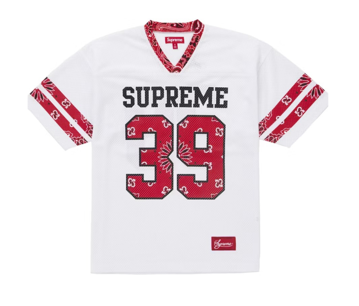 Supreme Bandana Football Jersey White