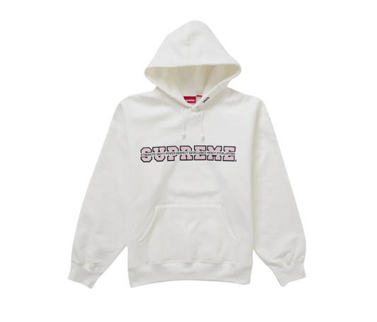 Supreme Collegiate Acronym Hooded Sweatshirt White