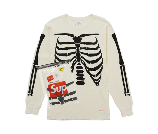 Supreme Hanes Bones Thermal Crew FW25 (1 Pack) White