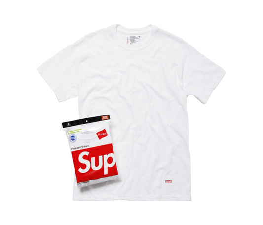 Supreme Hanes Tagless Tees (3 Pack) White