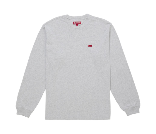 Supreme Small Box L/S Tee (FW25) Ash Grey