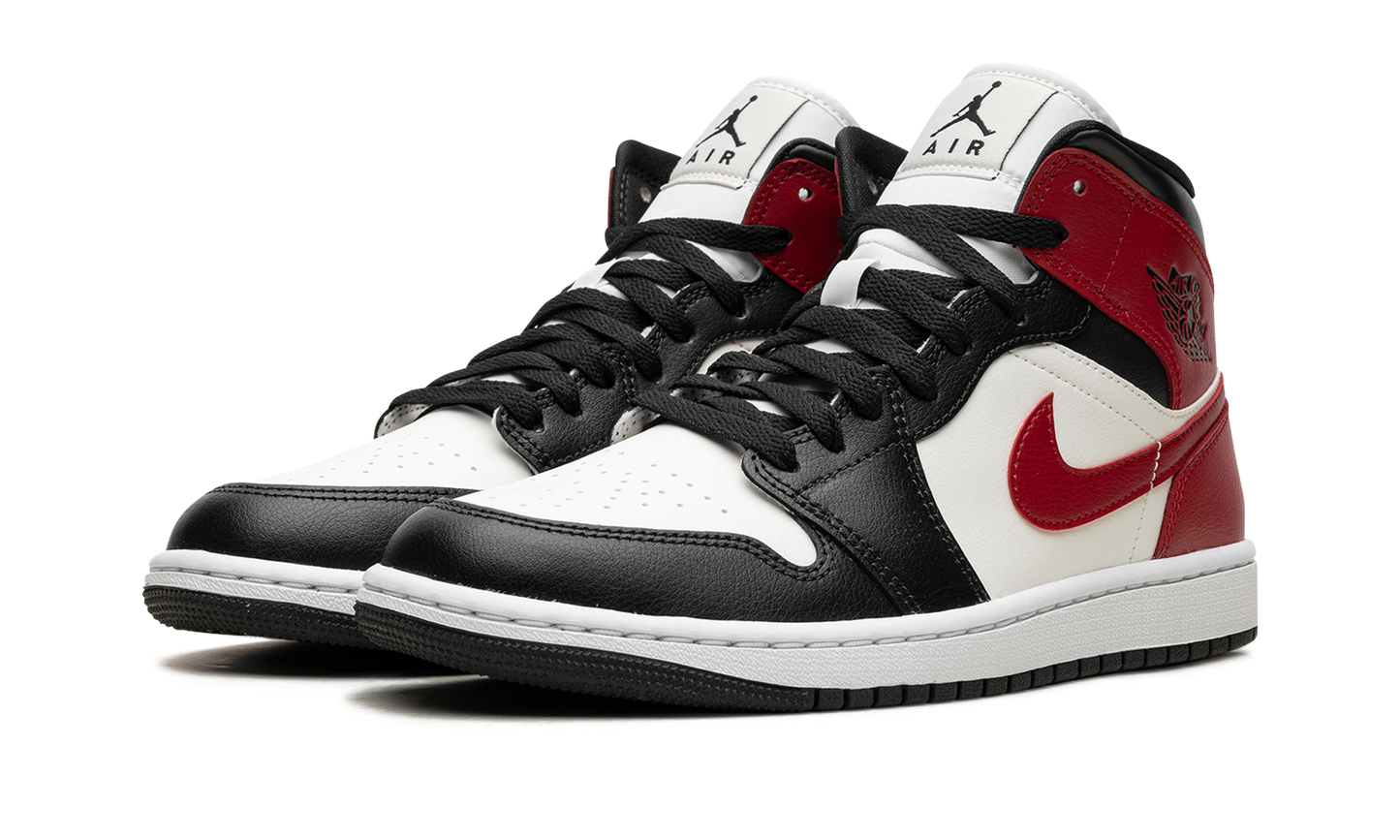 Jordan 1 Mid Gym Red Off Noir (Women's)