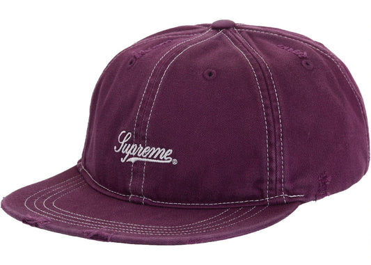 Supreme Distressed Script 6-Panel Red