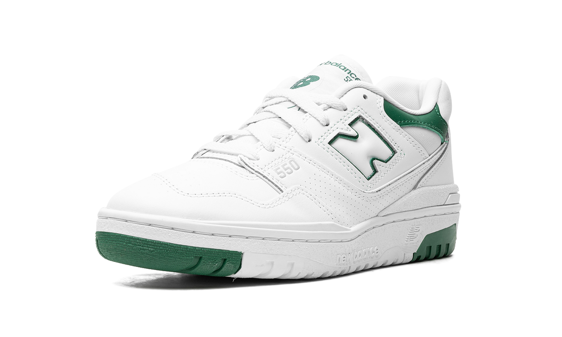 New Balance 550 White Classic Green