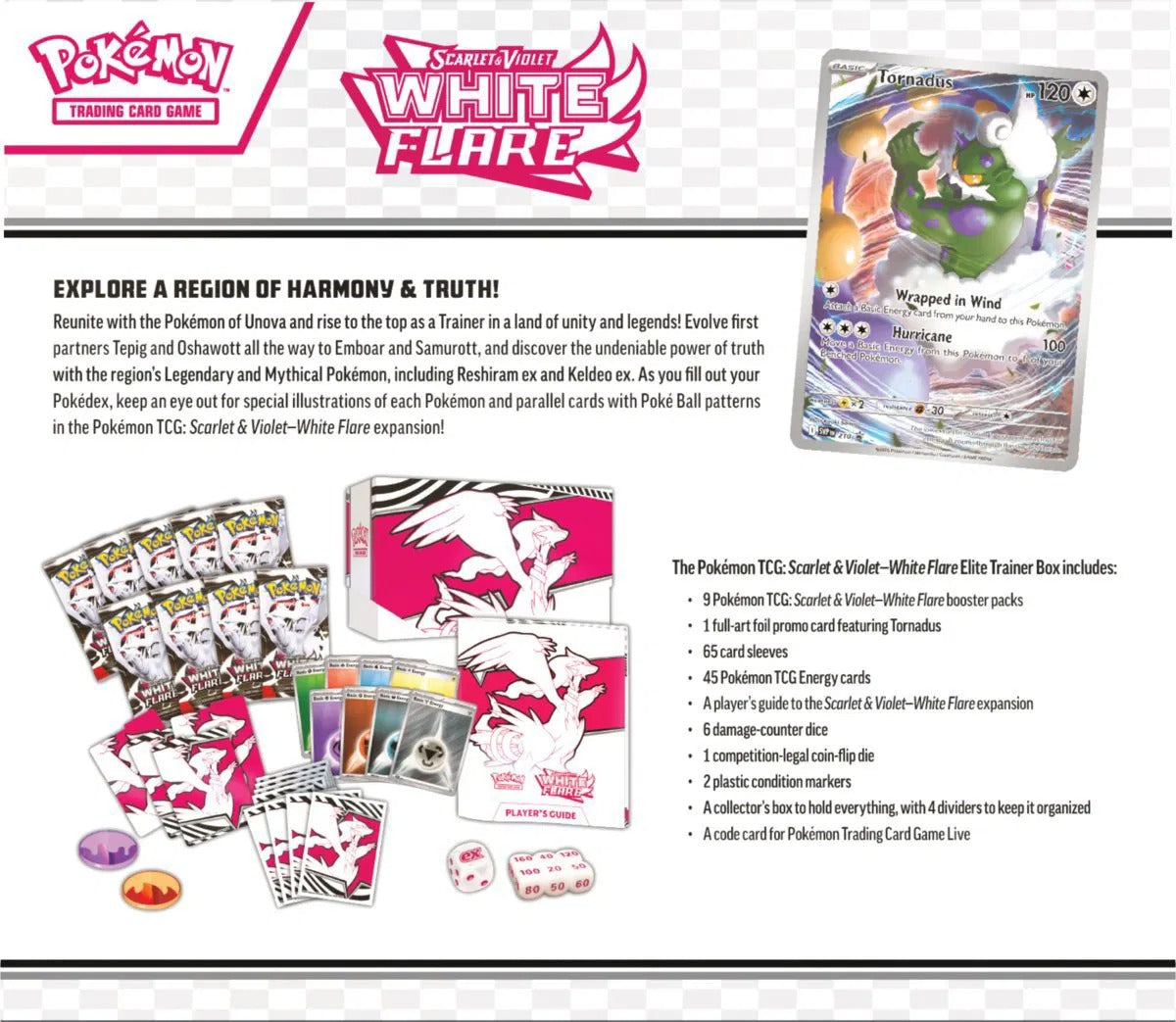 Pokemon White Flare Elite Trainer Box 2025 Pokémon Scarlet & Violet