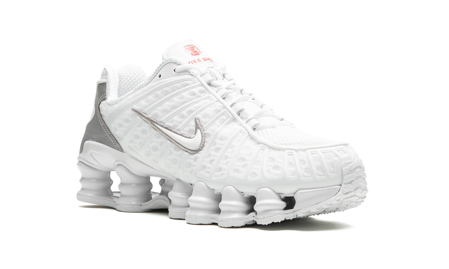 Nike Shox TL White Metallic Silver Max Orange (Women's)