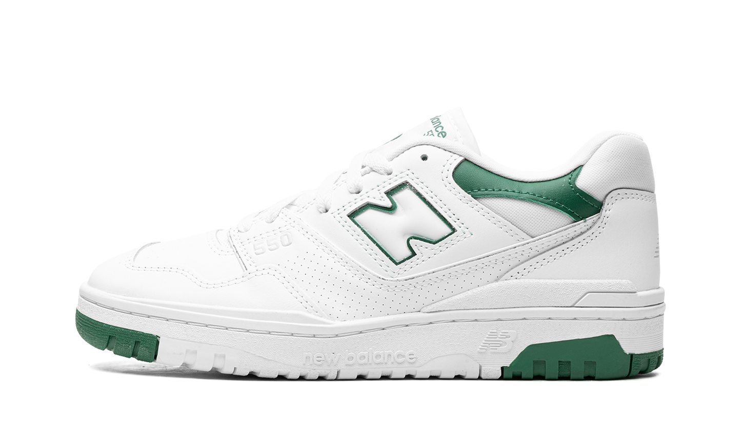 New Balance 550 White Classic Green