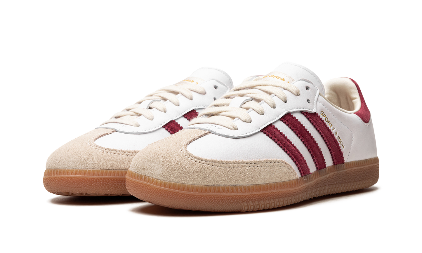 adidas Samba Sporty & Rich White Collegiate Burgundy