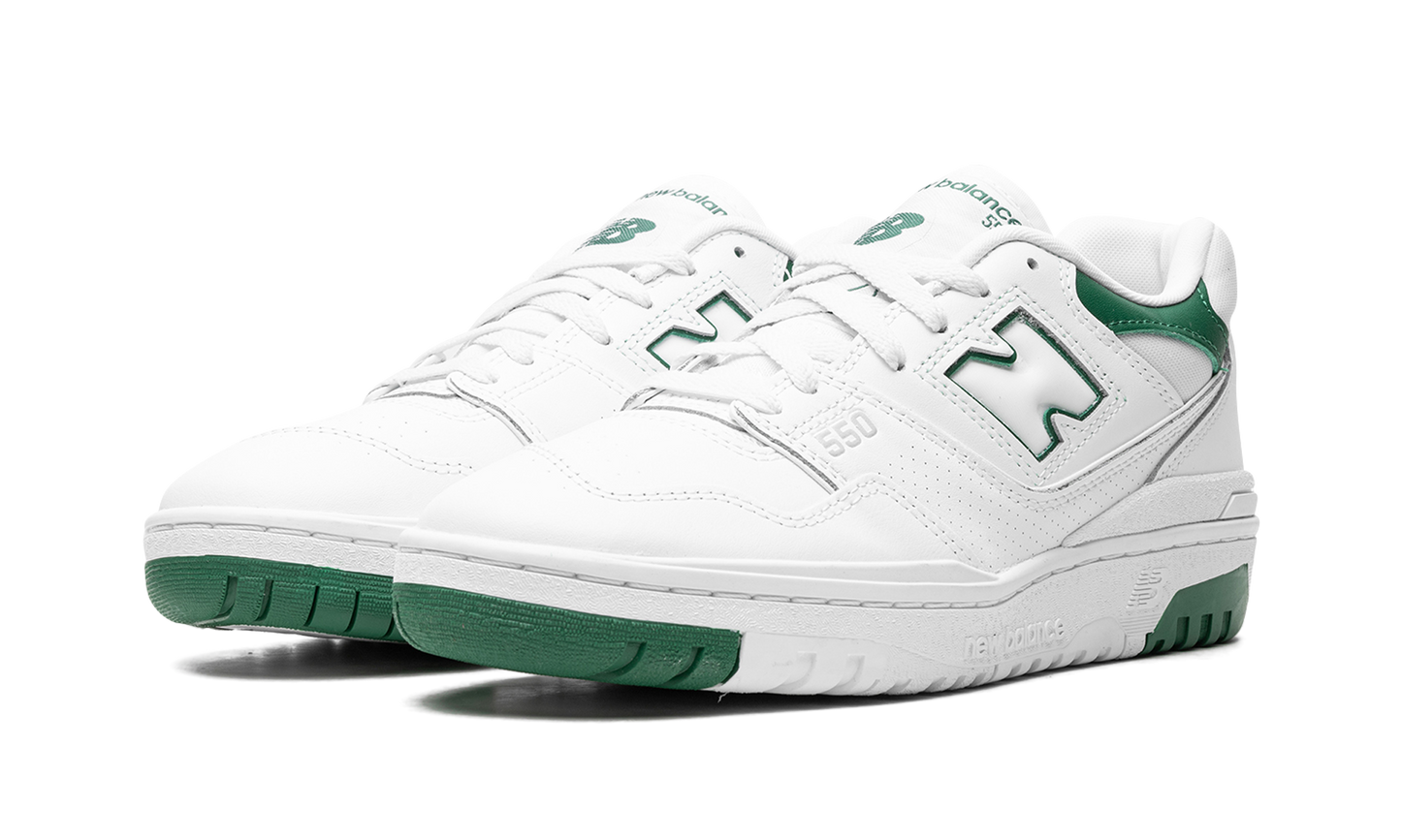 New Balance 550 White Classic Green