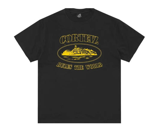 Corteiz OG Alcatraz Tee Black Yellow