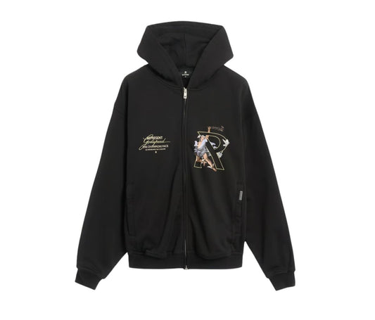 Represent Hermes Zip Hoodie Black